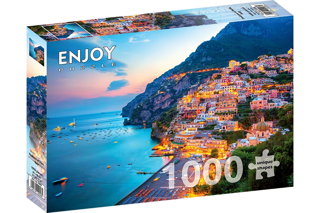 Puzzle 1000 piese ENJOY - Positano at Dusk, Italy (Enjoy-2098)