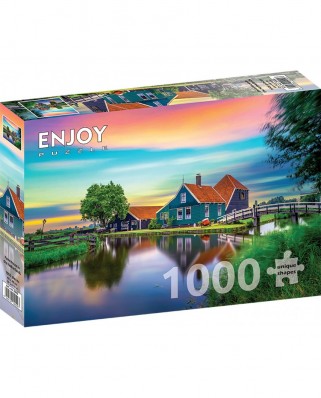 Puzzle 1000 piese ENJOY - Farm House in the Netherlands (Enjoy-2099)