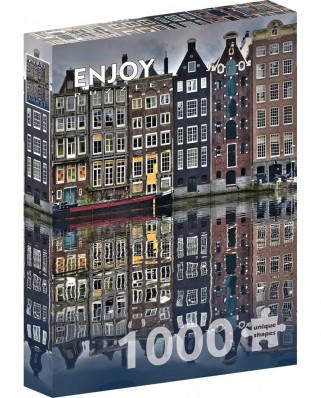Puzzle 1000 piese ENJOY - Amsterdam Houses (Enjoy-2114)