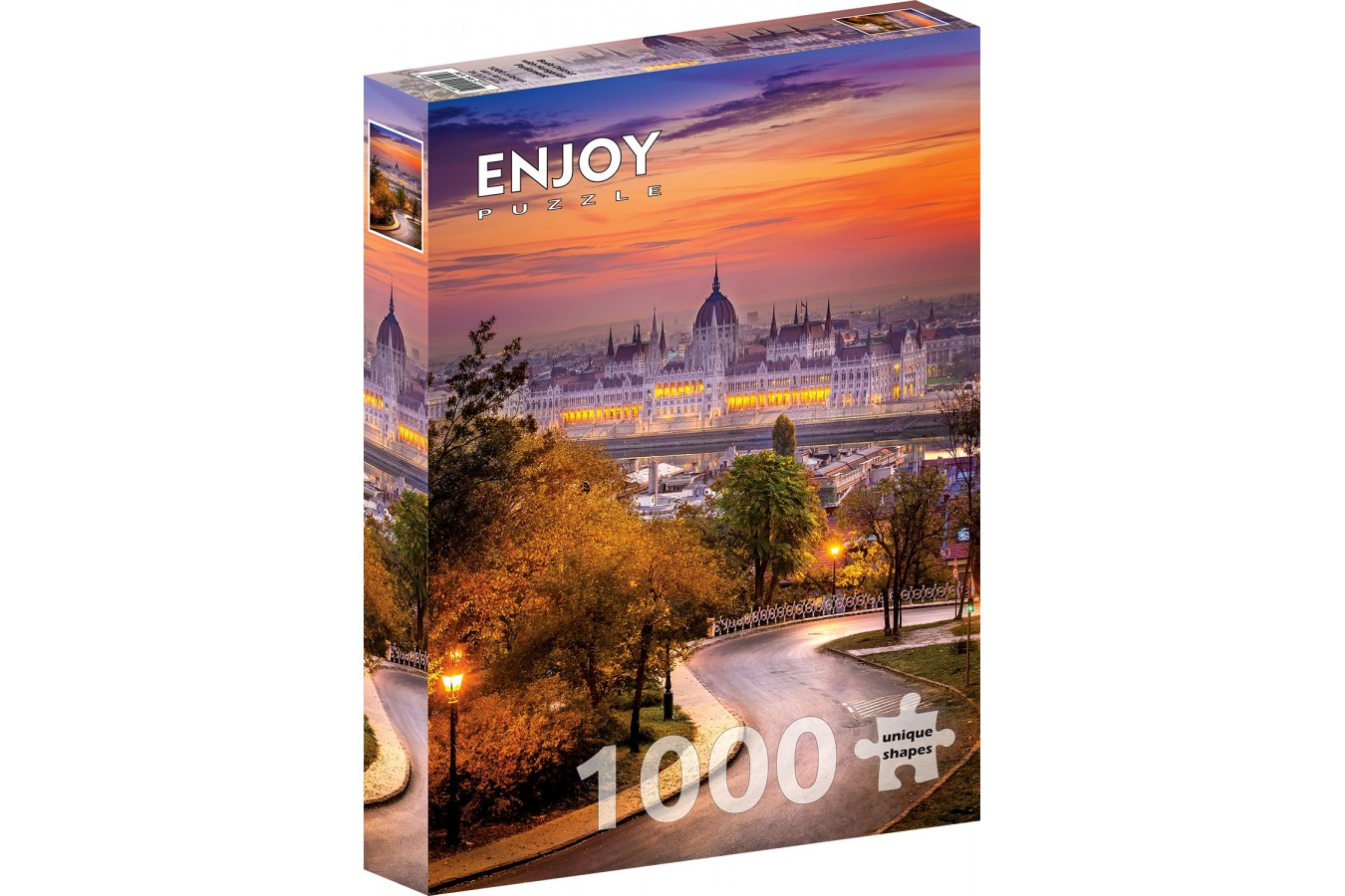 Puzzle 1000 piese ENJOY - Buda District with Hungarian Parliament (Enjoy-2115)