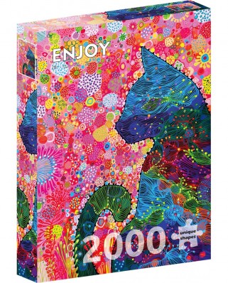 Puzzle 2000 piese ENJOY - Wandering Cat (Enjoy-2127)