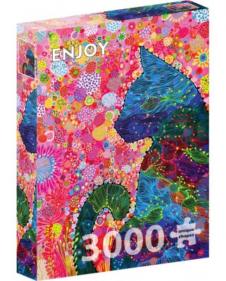 Puzzle 3000 piese Enjoy - Wandering Cat (Enjoy-2128)