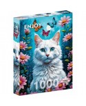 Puzzle 1000 piese ENJOY - White Cat (Enjoy-2140)