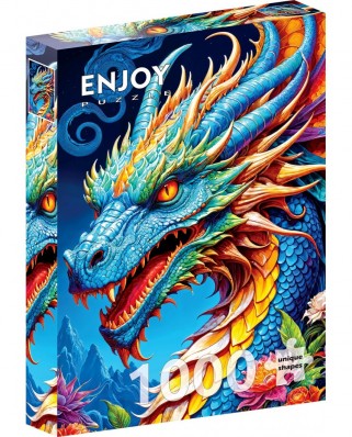Puzzle 1000 piese ENJOY - Blue Dragon (Enjoy-2143)