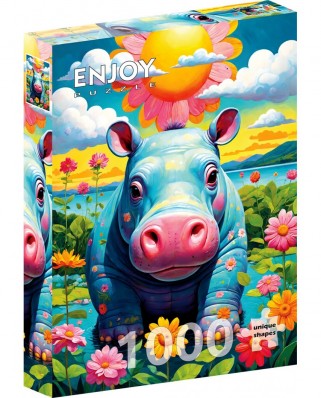 Puzzle 1000 piese ENJOY - Sunny Hippo (Enjoy-2152)