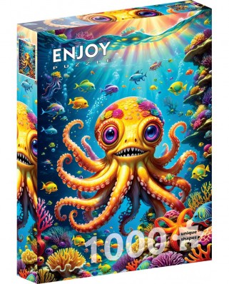 Puzzle 1000 piese ENJOY - Cute Octopus (Enjoy-2158)