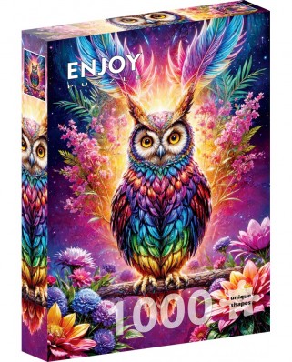Puzzle 1000 piese ENJOY - Neon Owl (Enjoy-2161)