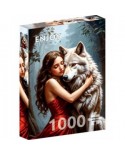 Puzzle 1000 piese ENJOY - Lady and the Wolf (Enjoy-2165)