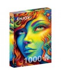 Puzzle 1000 piese ENJOY - Painted Lady (Enjoy-2217)