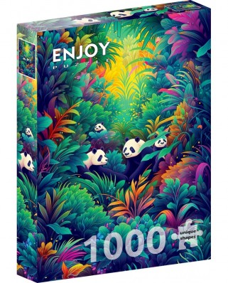 Puzzle 1000 piese ENJOY - Panda Haven (Enjoy-2220)