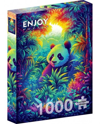 Puzzle 1000 piese ENJOY - Panda Corner (Enjoy-2221)