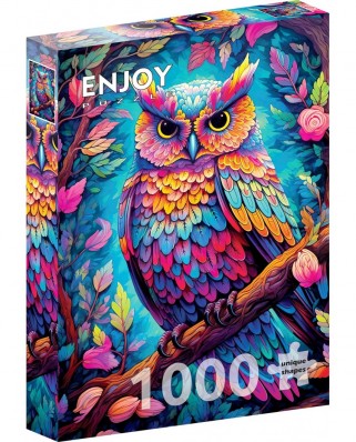 Puzzle 1000 piese ENJOY - Dazzling Owl (Enjoy-2224)