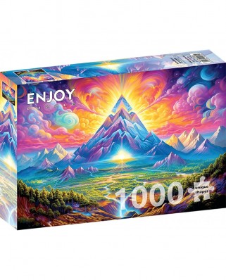 Puzzle 1000 piese ENJOY - Woodland Pyramids (Enjoy-2230)