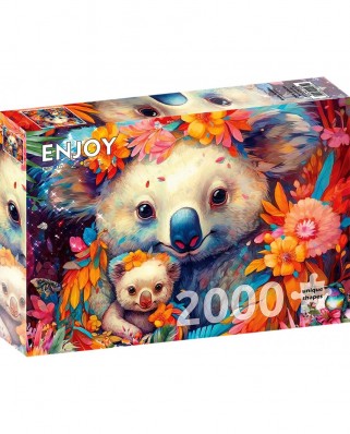 Puzzle 2000 piese ENJOY - Koala Kuddles (Enjoy-2231)