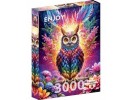 Puzzle 3000 piese Enjoy - Neon Owl (Enjoy-2234)