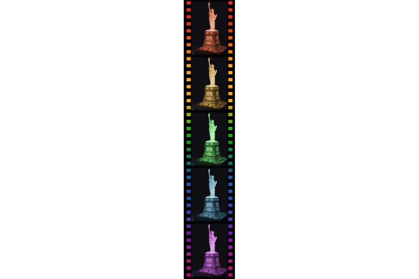 Puzzle 3D Ravensburger - Luminos Statuia Libertatii, 108 piese (12596)