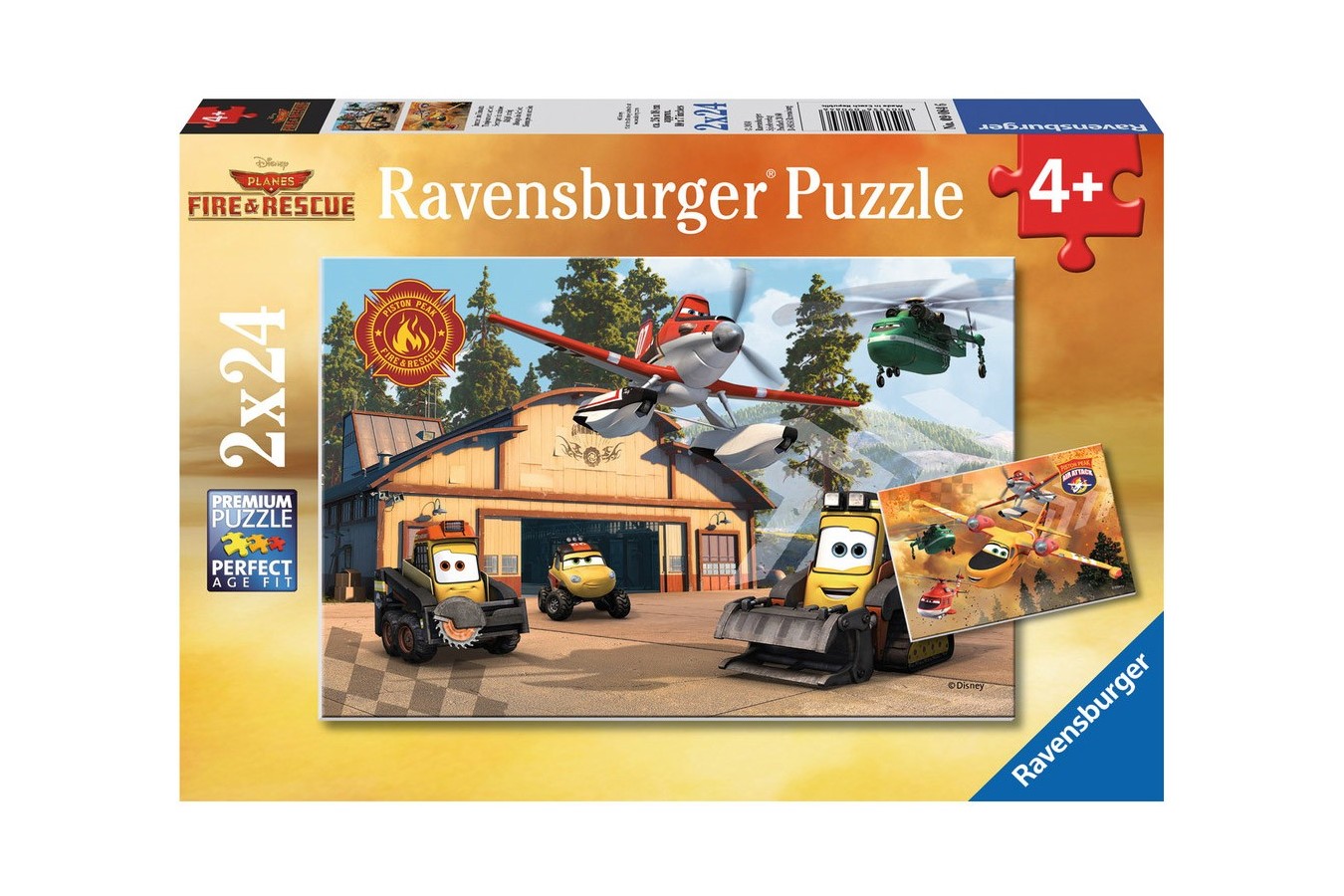 Puzzle Ravensburger - Avioane, 2x24 piese (09084)