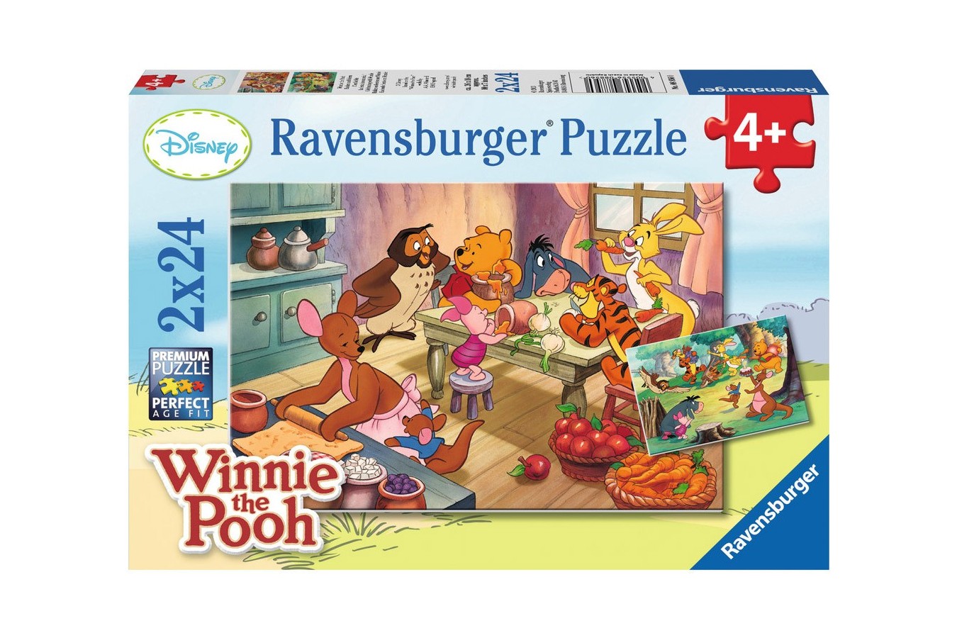 Puzzle Ravensburger - Winnie The Pooh, 2x24 piese (08856)