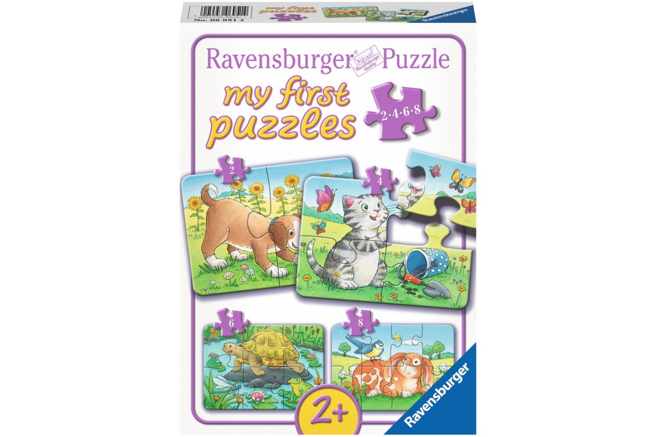 Primul Meu Puzzle Ravensburger - Animale, 2/4/6/8 Piese