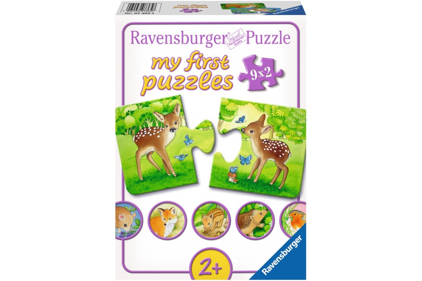 Primul Meu Puzzle Ravensburger - Animalute, 9X2 Piese