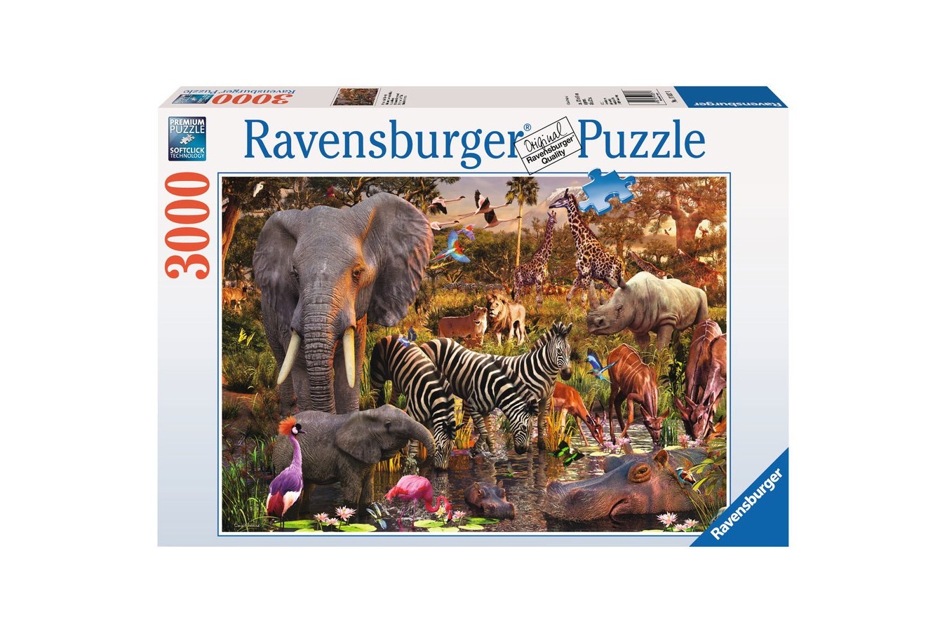 Puzzle Ravensburger - Animale Din Africa, 3000 Piese