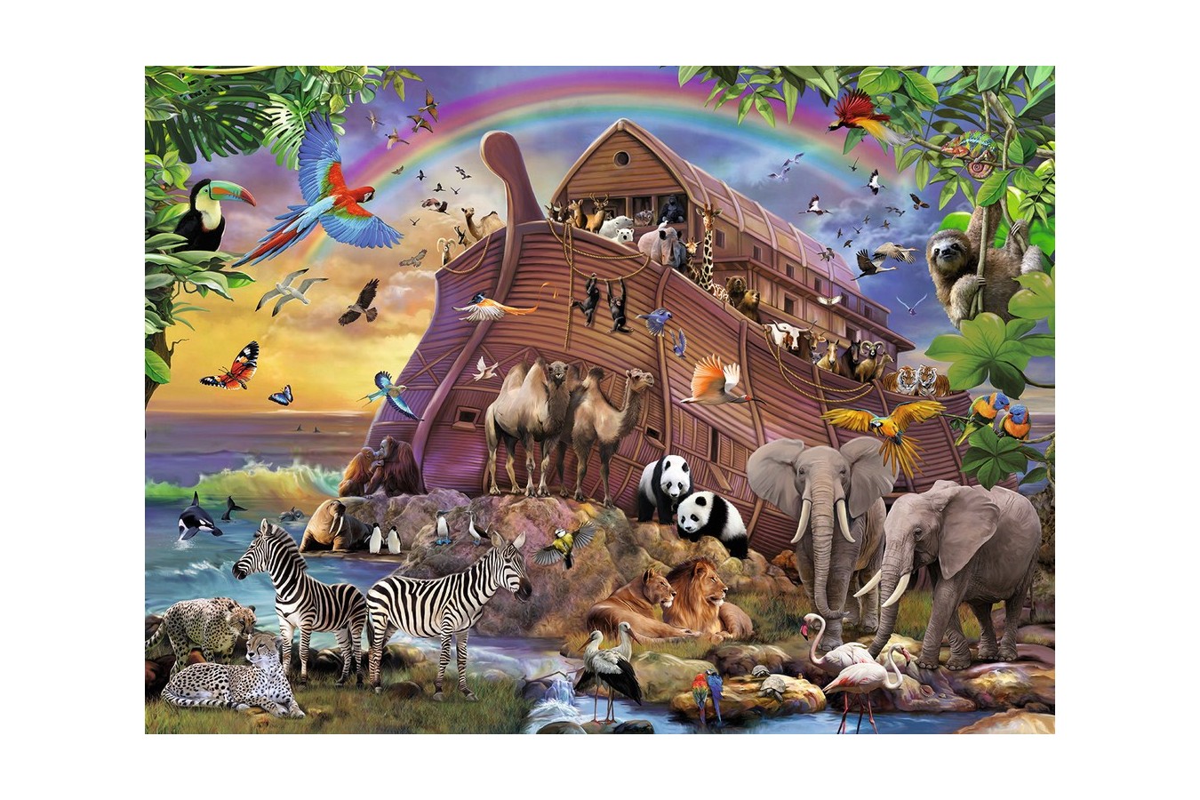 Puzzle Ravensburger - Arca Cu Animalute, 150 Piese