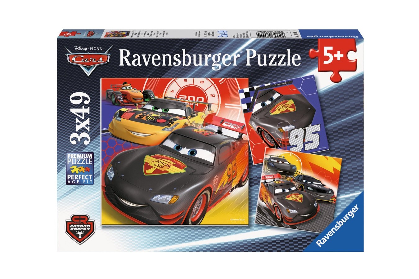 Puzzle Ravensburger - Cars Aventura Pe Sosea, 3X49 Piese