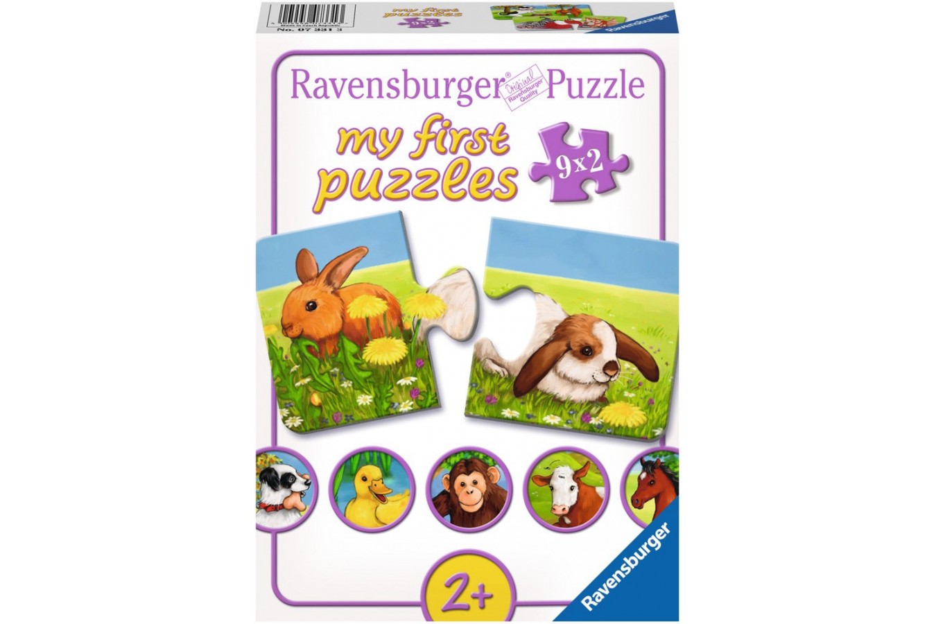 Puzzle Ravensburger - Animale Adorabile, 9x2 piese (07331)