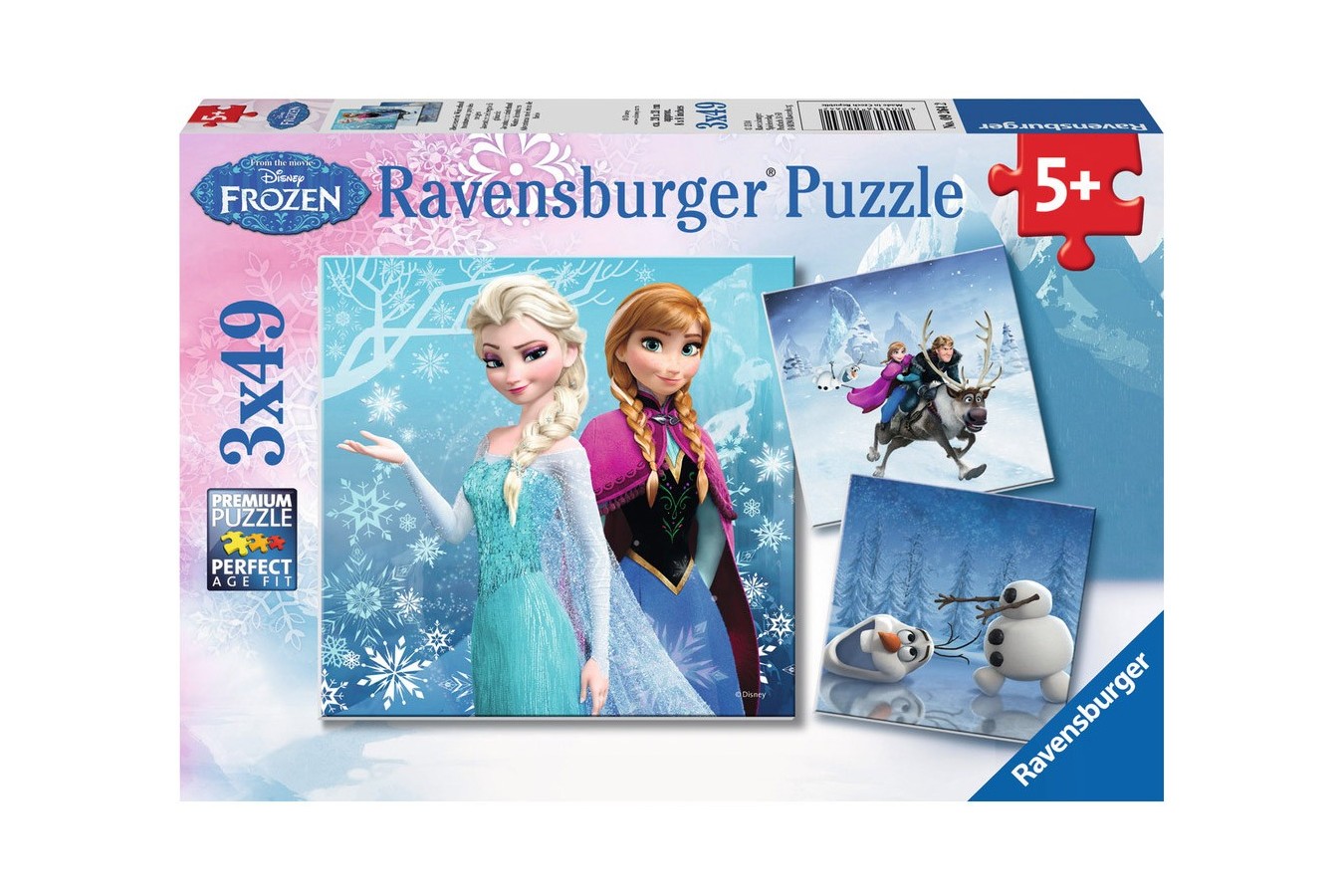 Puzzle Ravensburger - Frozen, 3X49 Piese
