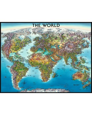 Puzzle Ravensburger - Harta Lumii, 2000 Piese