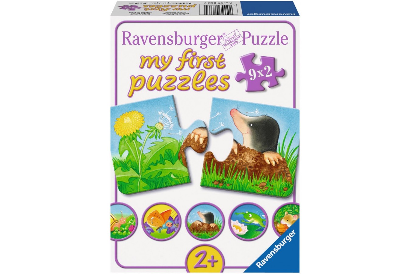 Puzzle Ravensburger - Animale De Gradina, 9x2 piese (07313)