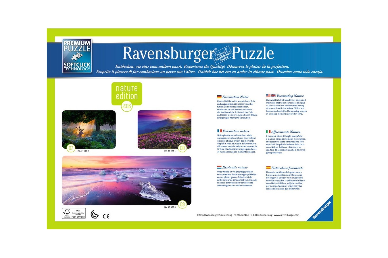 Puzzle Ravensburger - Pasune La Rasarit, 1000 Piese