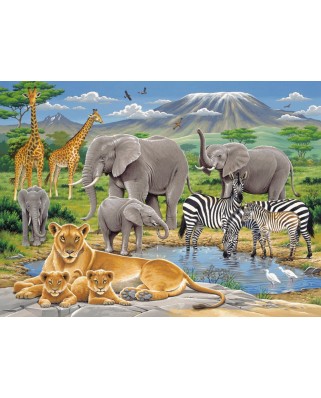 Puzzle Ravensburger - Animale In Africa, 200 piese (12736)
