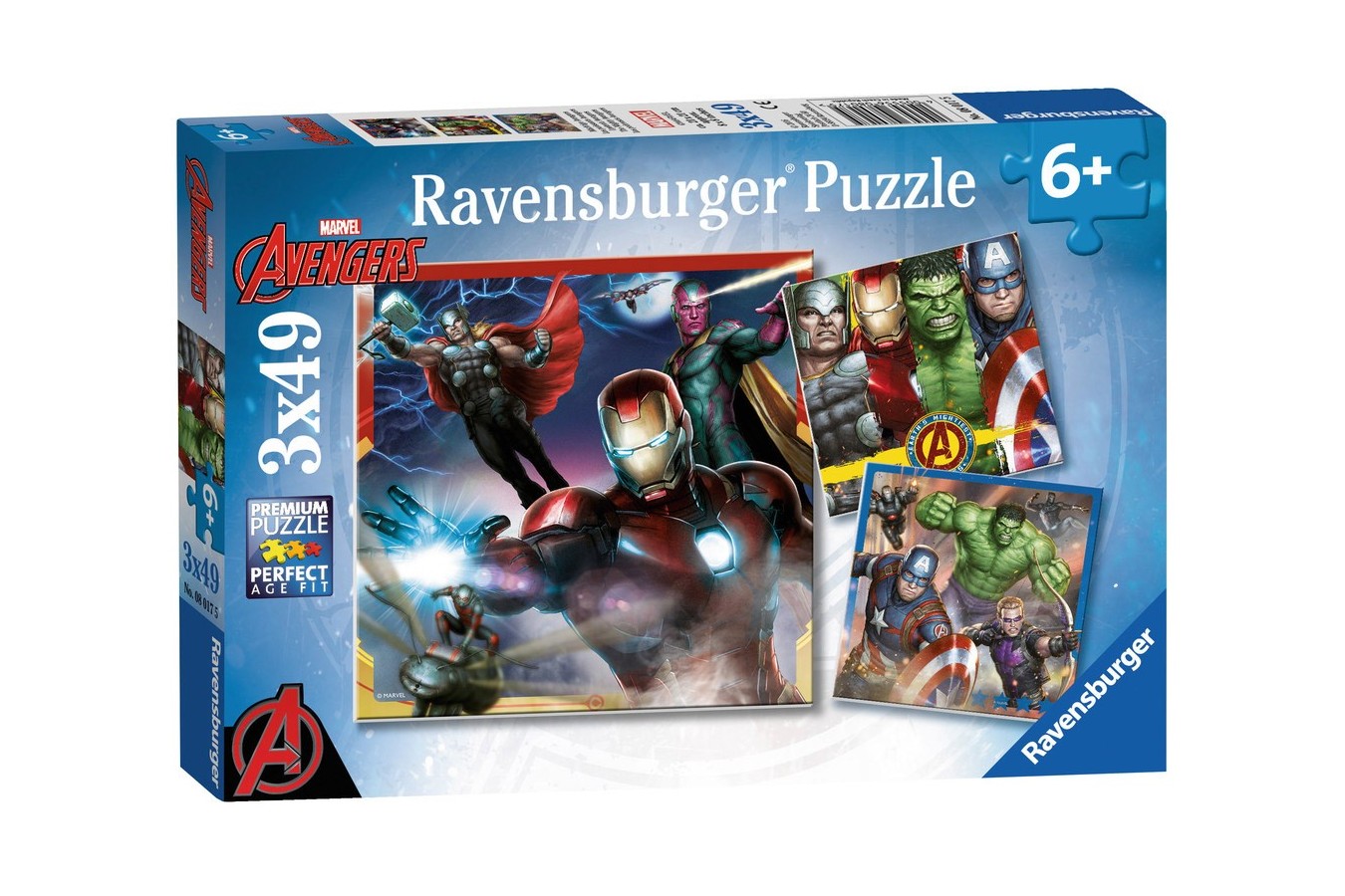 Puzzle Ravensburger - Razbunatorii, 3X49 Piese