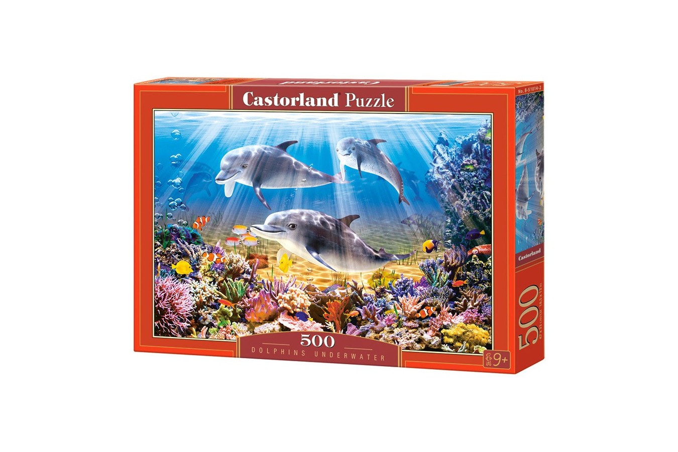 Puzzle Castorland - Doplhins Underwater, 500 piese