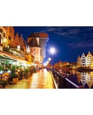Puzzle Castorland - Gdansk Waterfront At Night, 1000 piese
