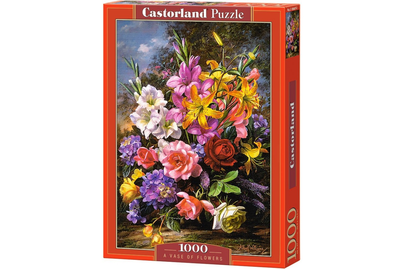 Puzzle Castorland - Kwiaty A vase of flowers, 1000 piese