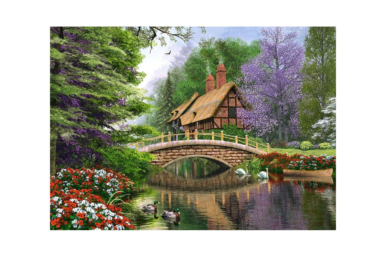 Puzzle Castorland - River Cottage, 1000 piese