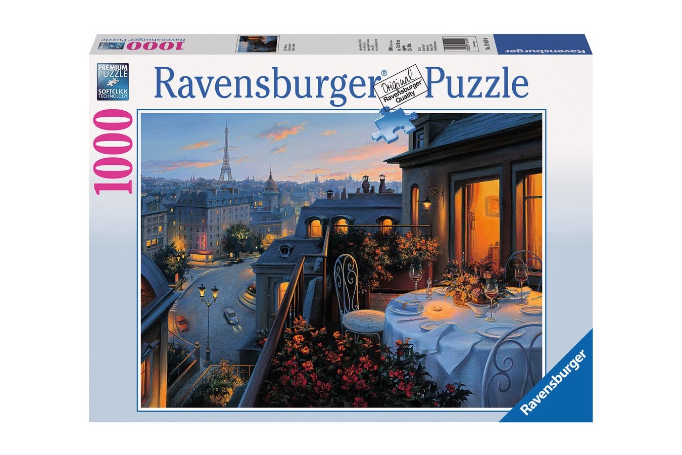 Puzzle Ravensburger - Balconul Parisului, 1000 piese (19410)