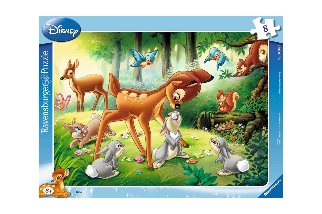 Puzzle Ravensburger - Bambi, 8 piese (06003)