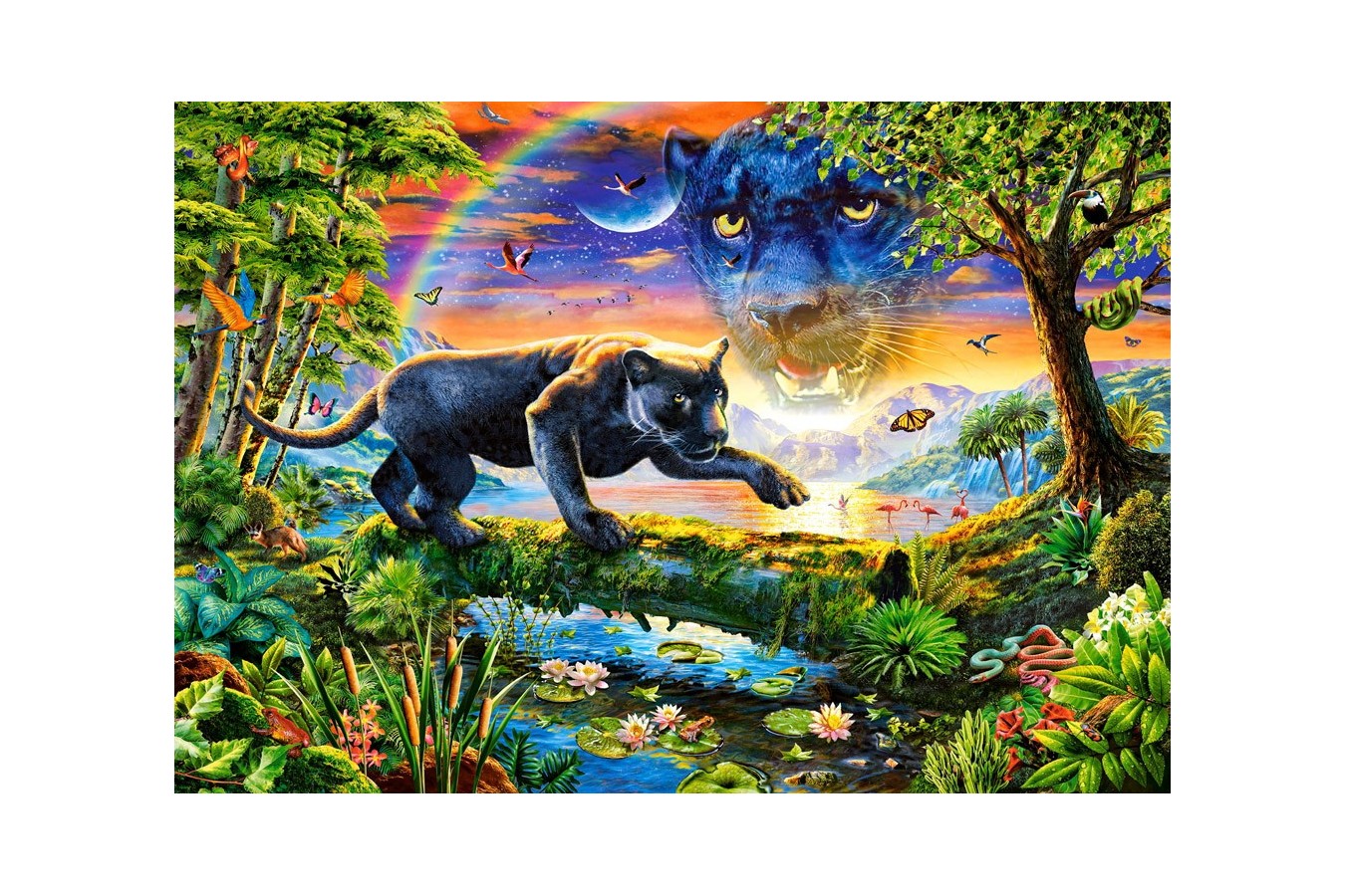 Puzzle Castorland - Panther Twilight, 1500 piese