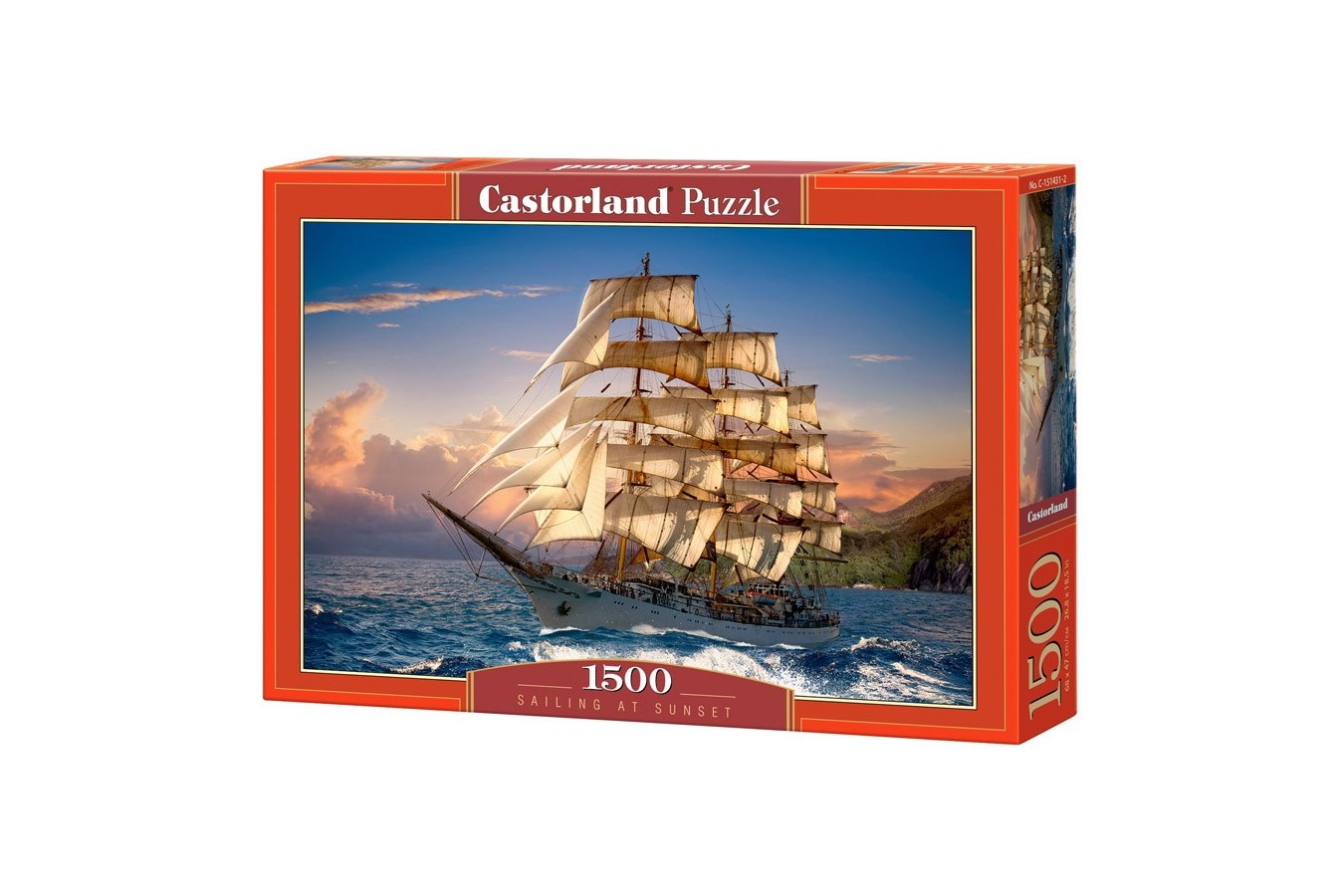 Puzzle Castorland - Sailing at Sunset, 1500 piese