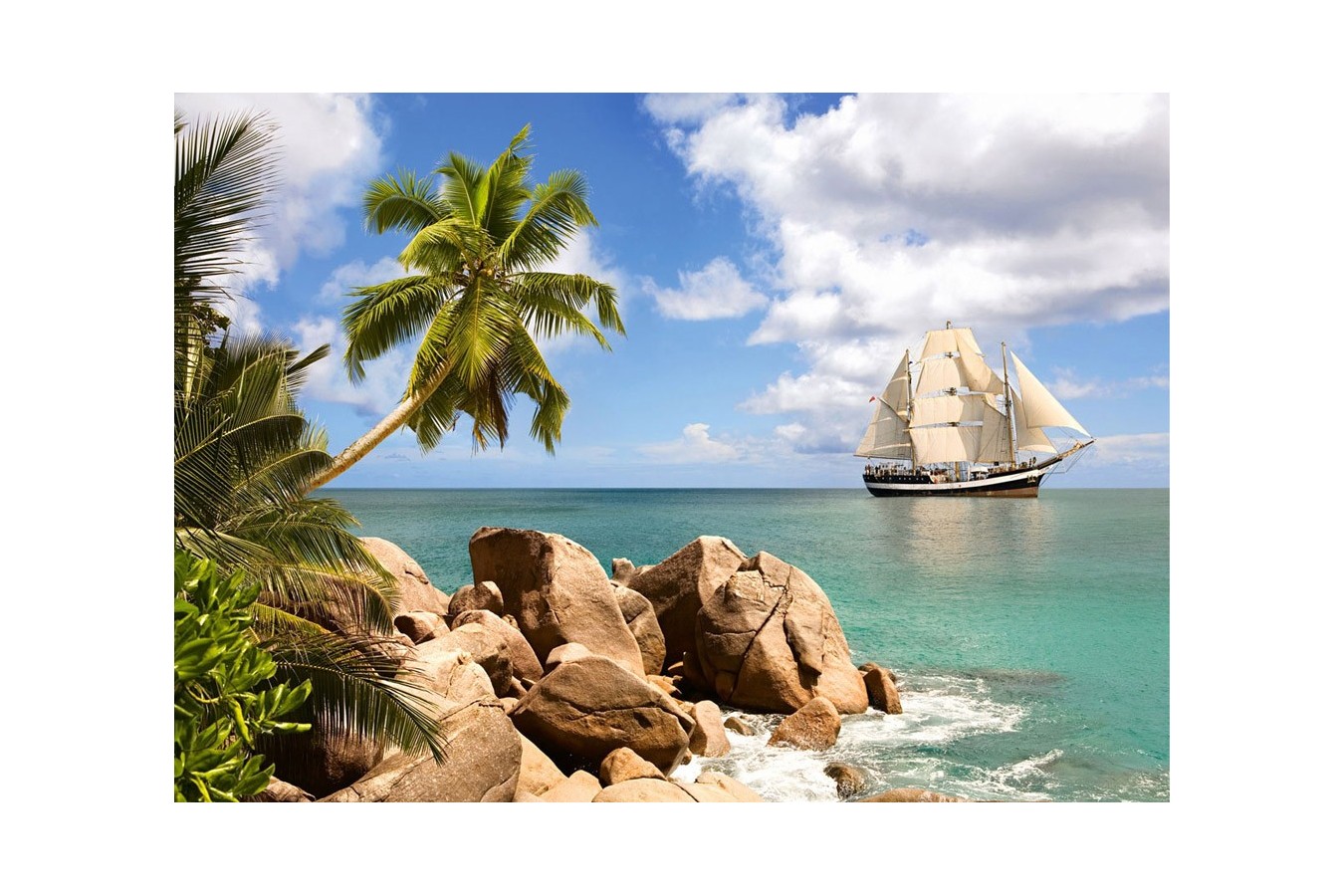 Puzzle Castorland - Sailing in Paradise, 1500 piese
