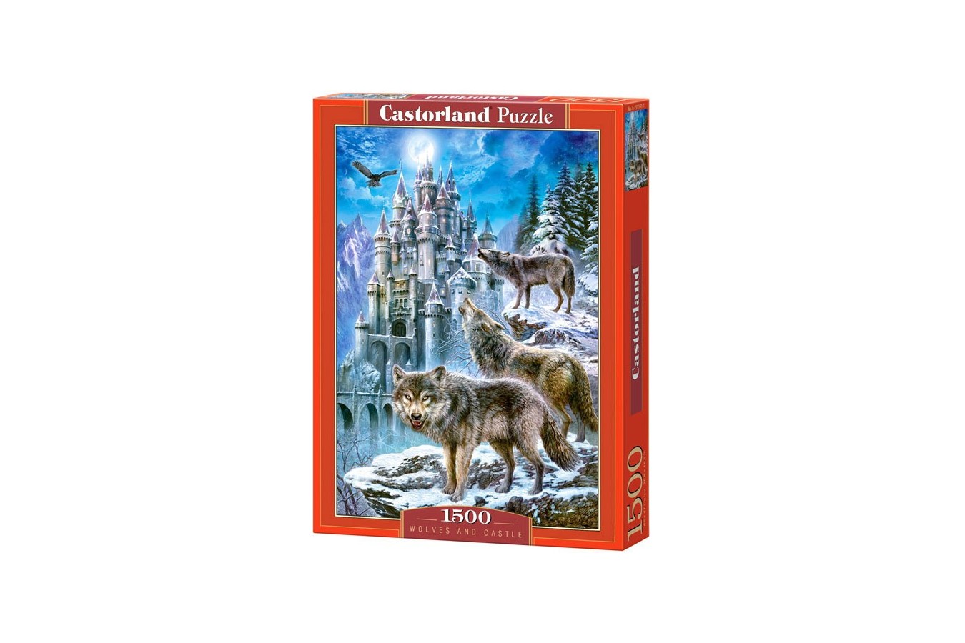 Puzzle Castorland - Wolves and Castle, 1500 piese