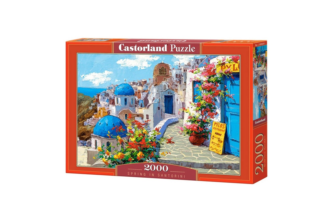 Puzzle Castorland - Spring in Santorini, 2000 piese