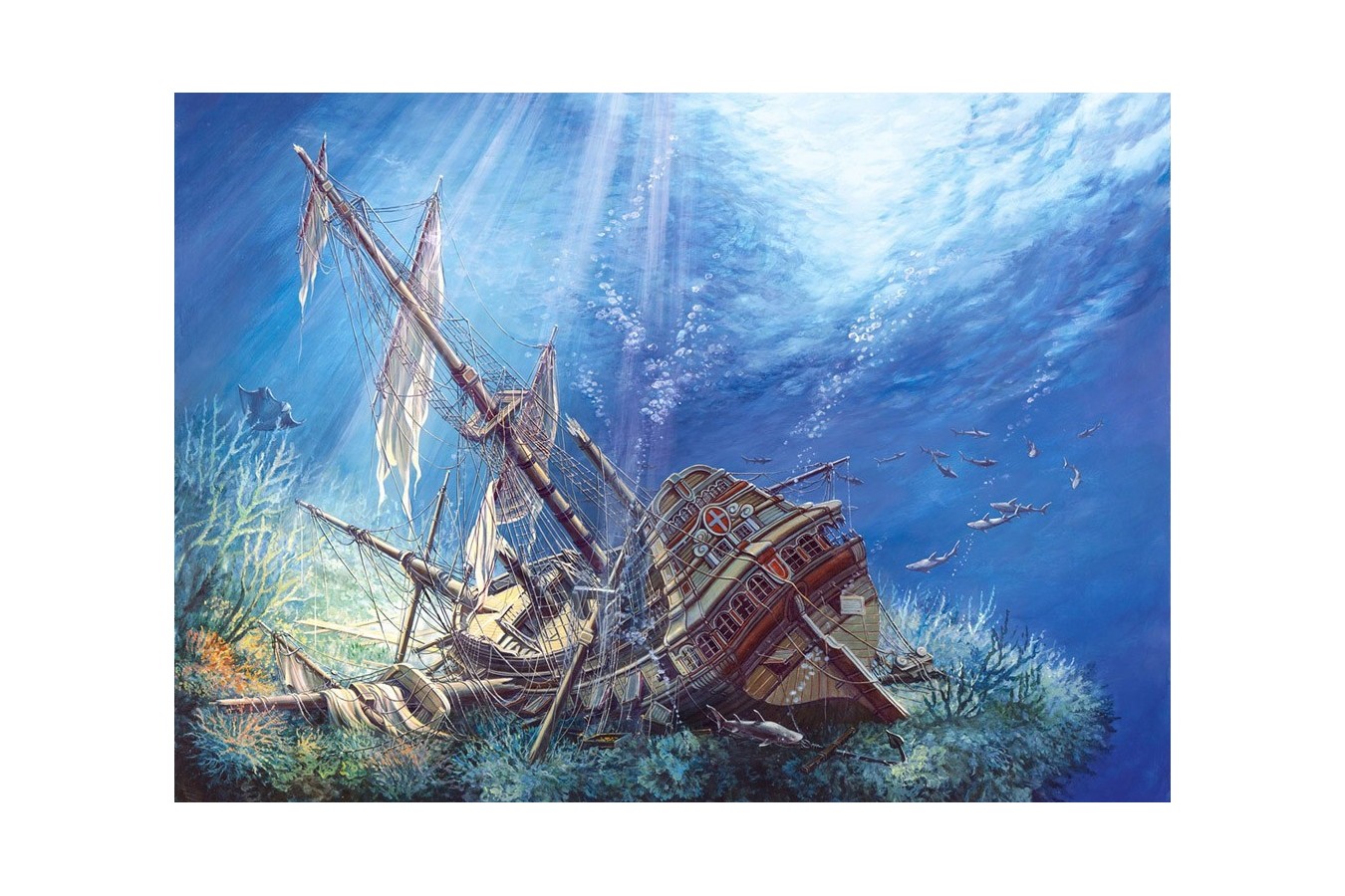 Puzzle Castorland - Sunk Galleon, 2000 piese