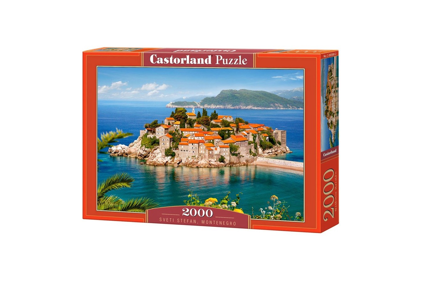 Puzzle Castorland - Sveti Stefan Montenegro, 2000 piese