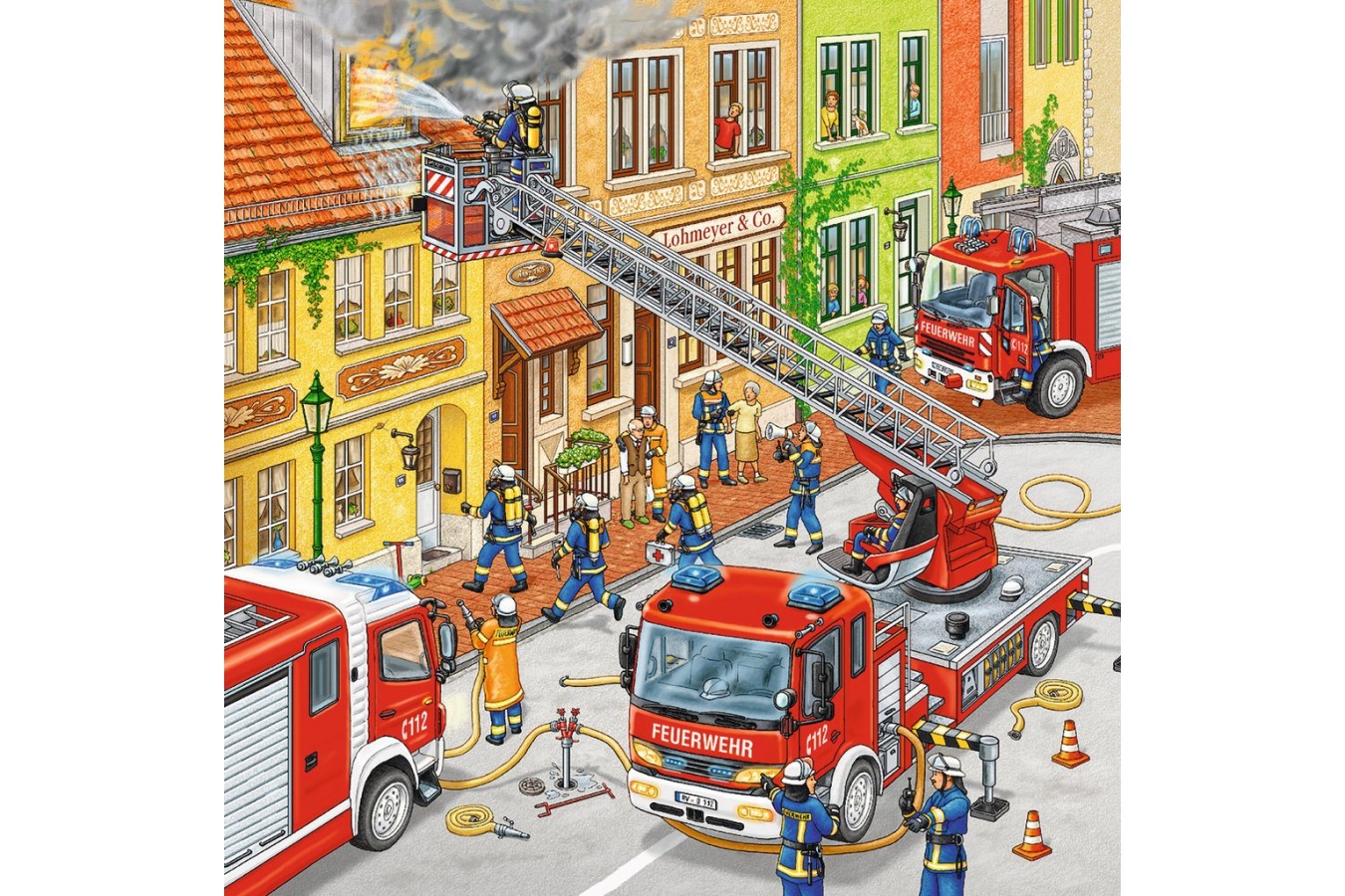 Puzzle Ravensburger - Brigada De Pompieri, 3x49 piese (09401)