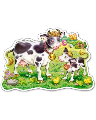 Puzzle Castorland Maxi - Cows On A Meadow, 12 Piese