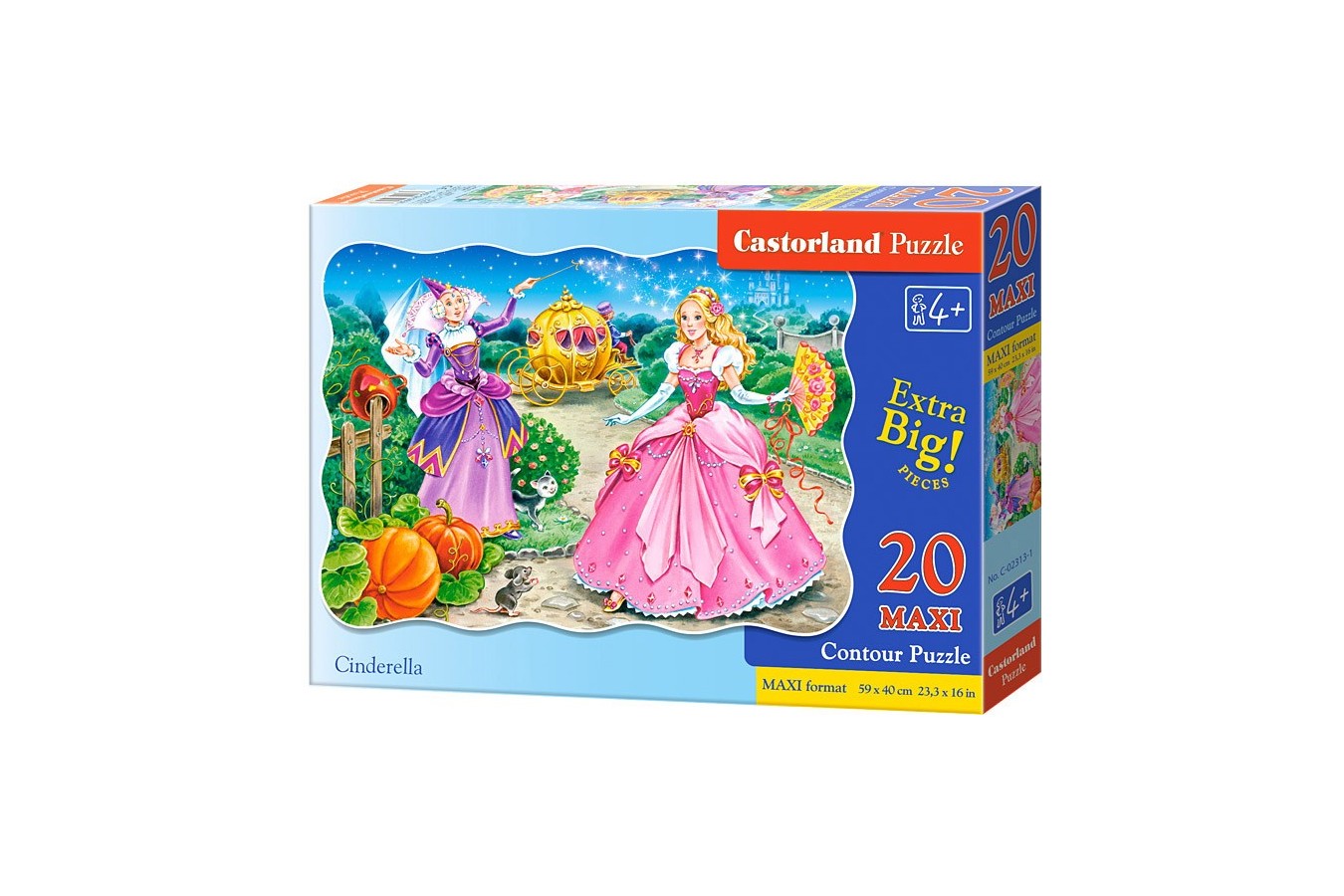 Puzzle Castorland Maxi - Cinderella, 20 Piese